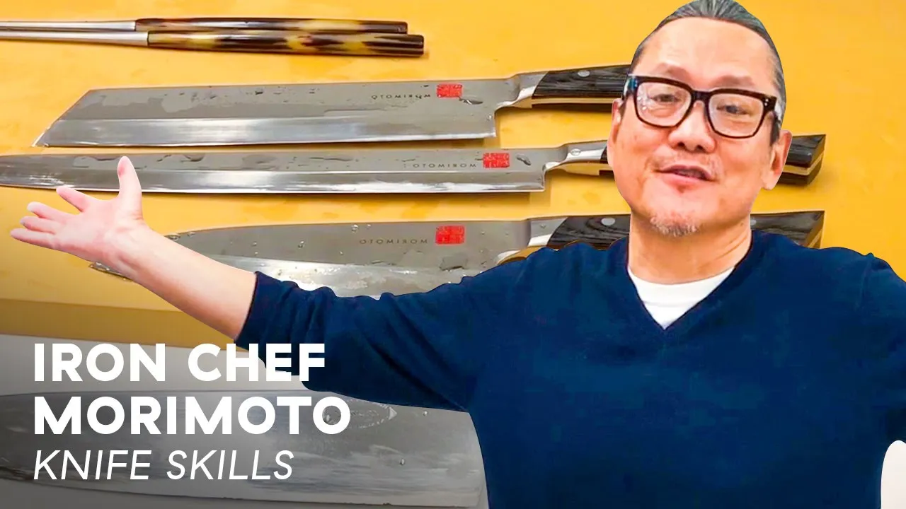 Chef Morimoto showing his knife skills