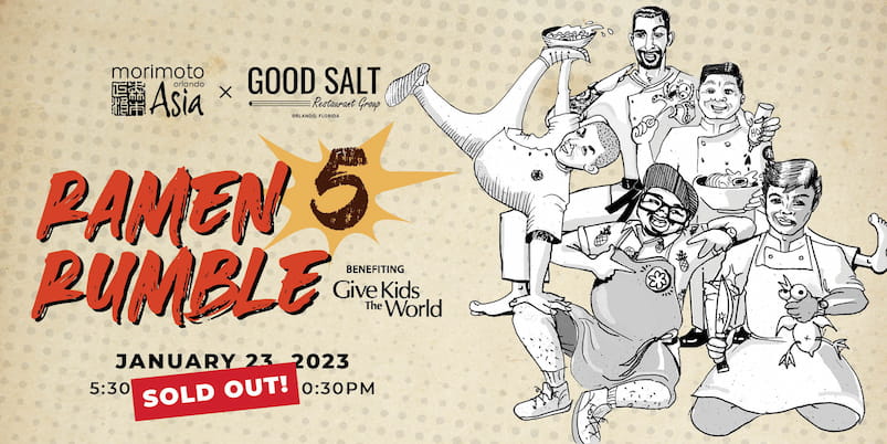 Morimoto Asia presents Ramen Rumble 5 (SOLD OUT) taking place on January 23, 2022 at 5:30 PM & 8:30 PM